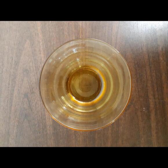 Vintage Amber Beehive Glass Bowls - SET of 6 - Picture 4 of 5